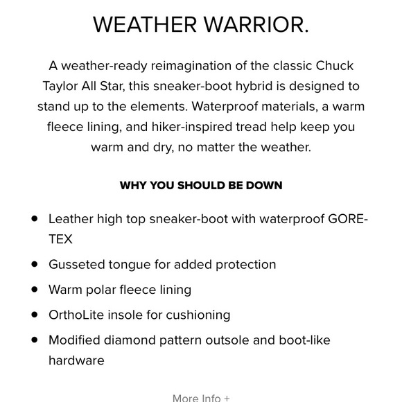 NWT Converse Gore Tex Leather High Top Sneakers - Picture 7 of 12